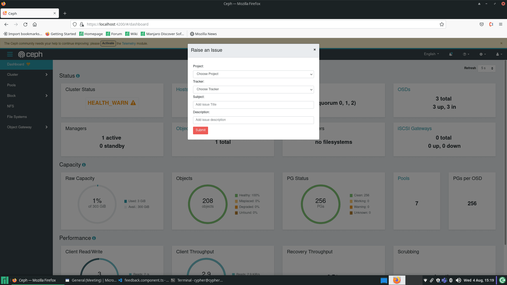 Ceph Dashboard